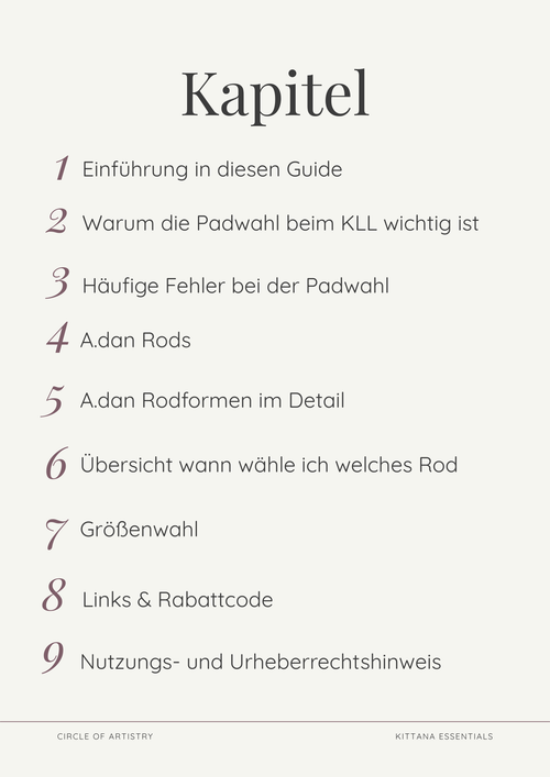 Adan Rod Guide Kapitel Uebersicht