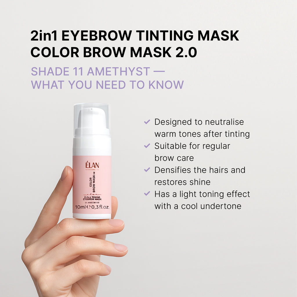 ELAN 2in1 Color Brow Mask 11 AMETHYST
