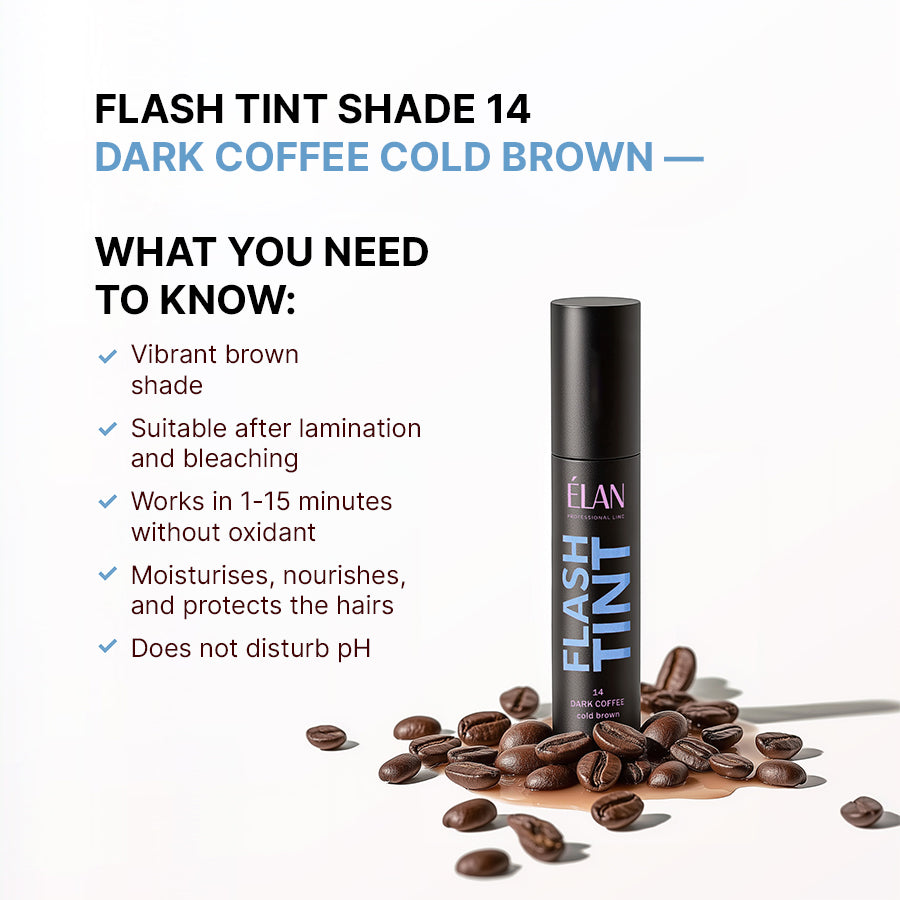 FLASH TINT 14 dark coffee detail