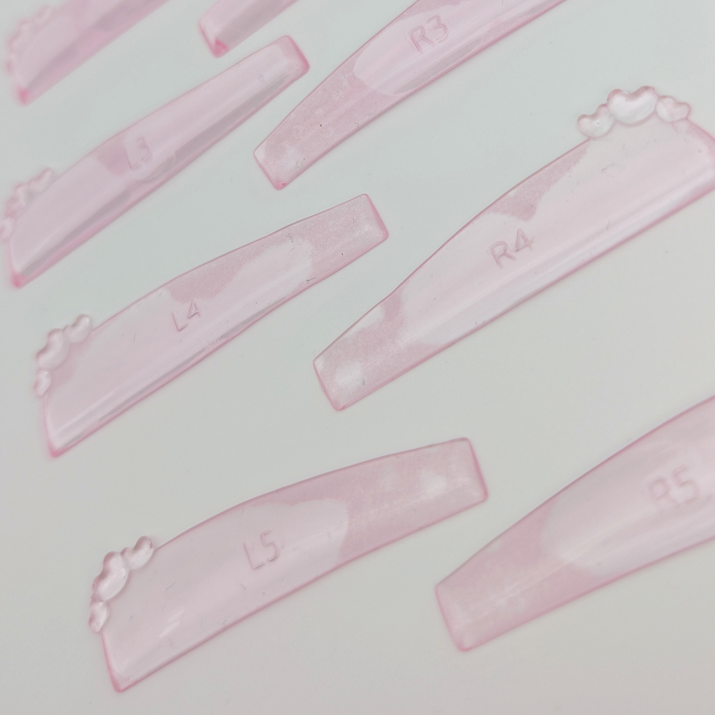 detail transparent pink eart tea<rdro jelly lifting pads