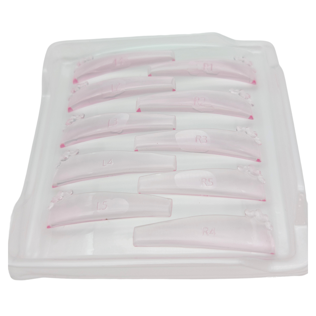 set Heart Teardrop Lifting Pad Transparent pink
