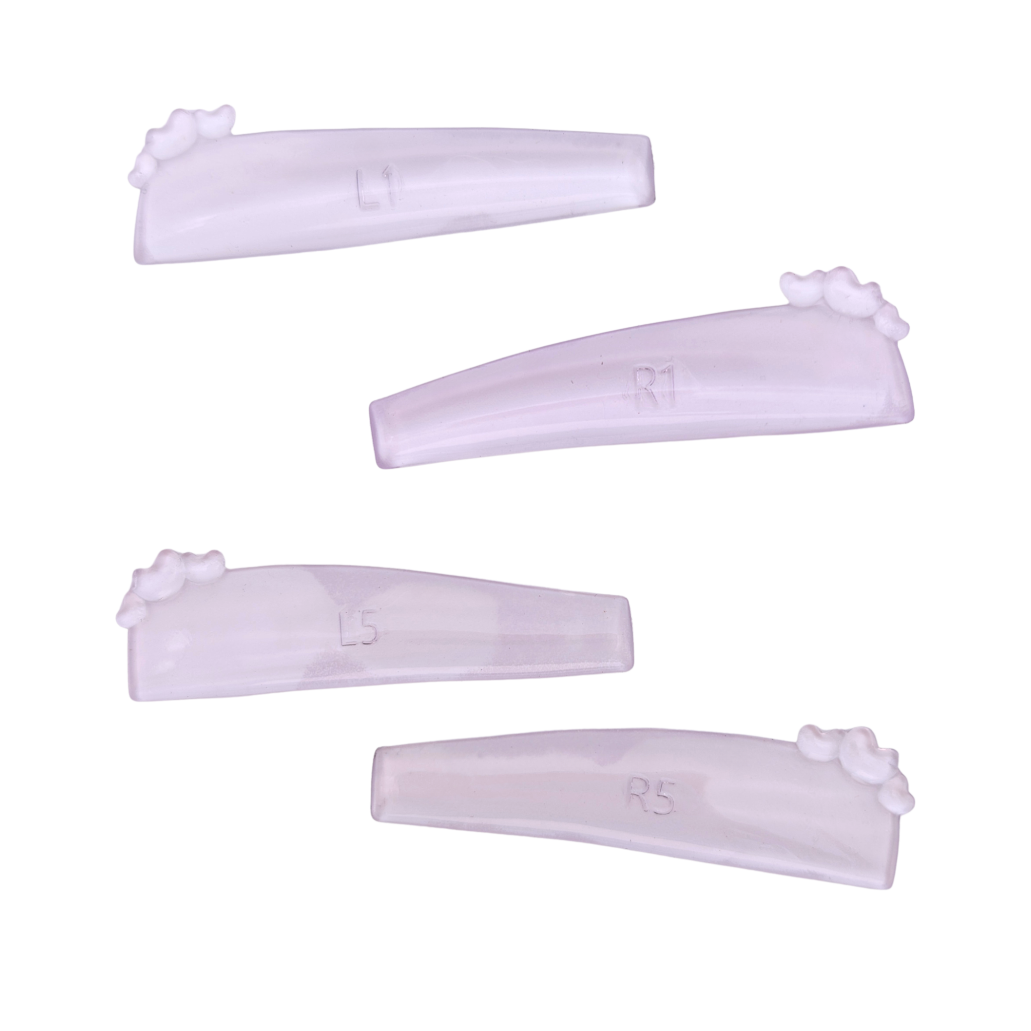 Teardrop lifting Pads in transparent lila