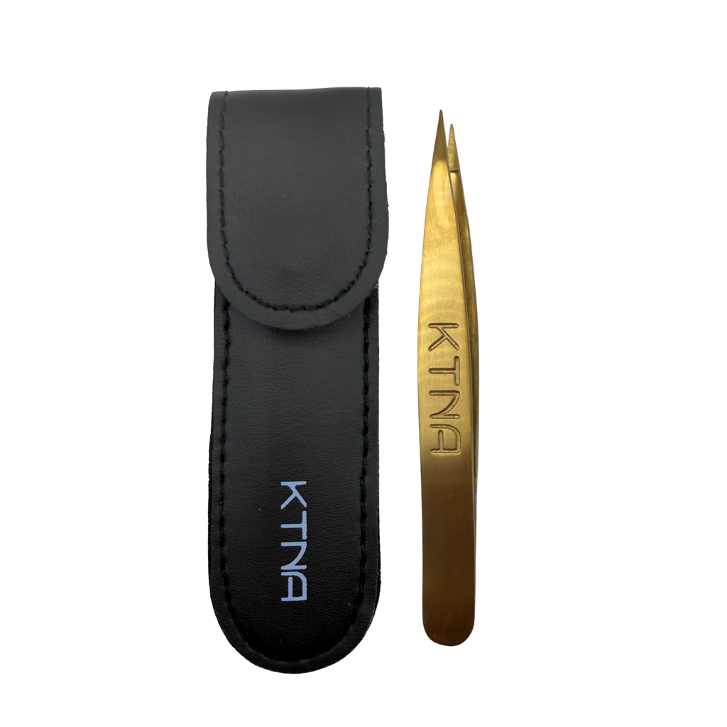 KTNA Pointed Tweezer Gold