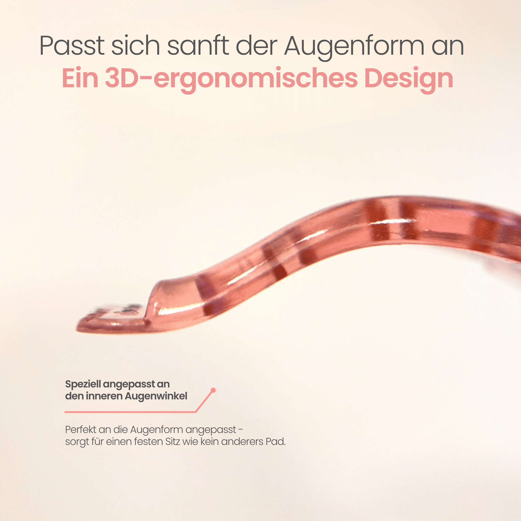 Salon Jieun Dream Rod – gebogene Silikonform mit 3D-ergonomischem Design zur Anpassung an die Augenform
