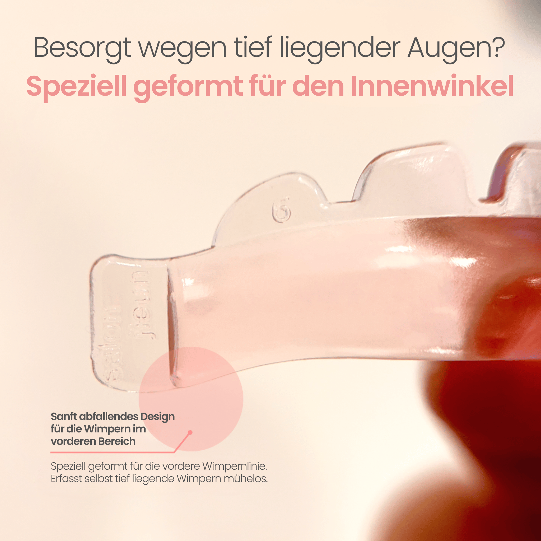 Salon Jieun Dream Rod – speziell geformte Innenwinkel-Anpassung für tief liegende Wimpern
