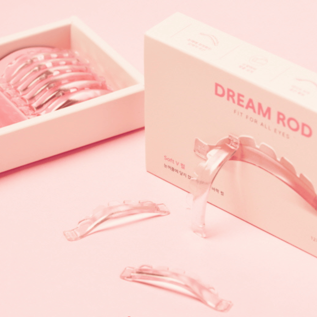 Salon Jieun Dream Rod – Produktbox mit Soft-V Silikonpads im Set für Lashlifting