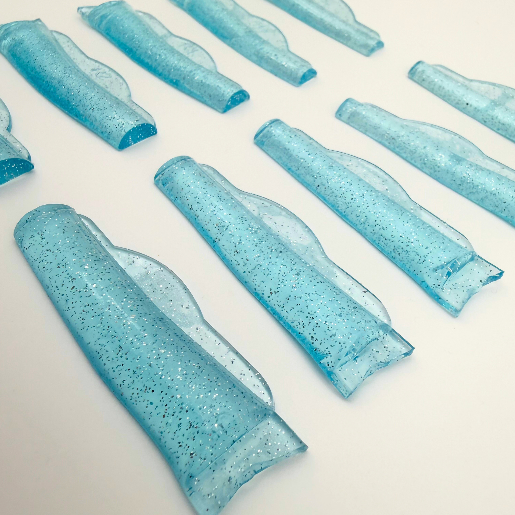 Silicone Collection – Blue Flat-Round Lifting Pads