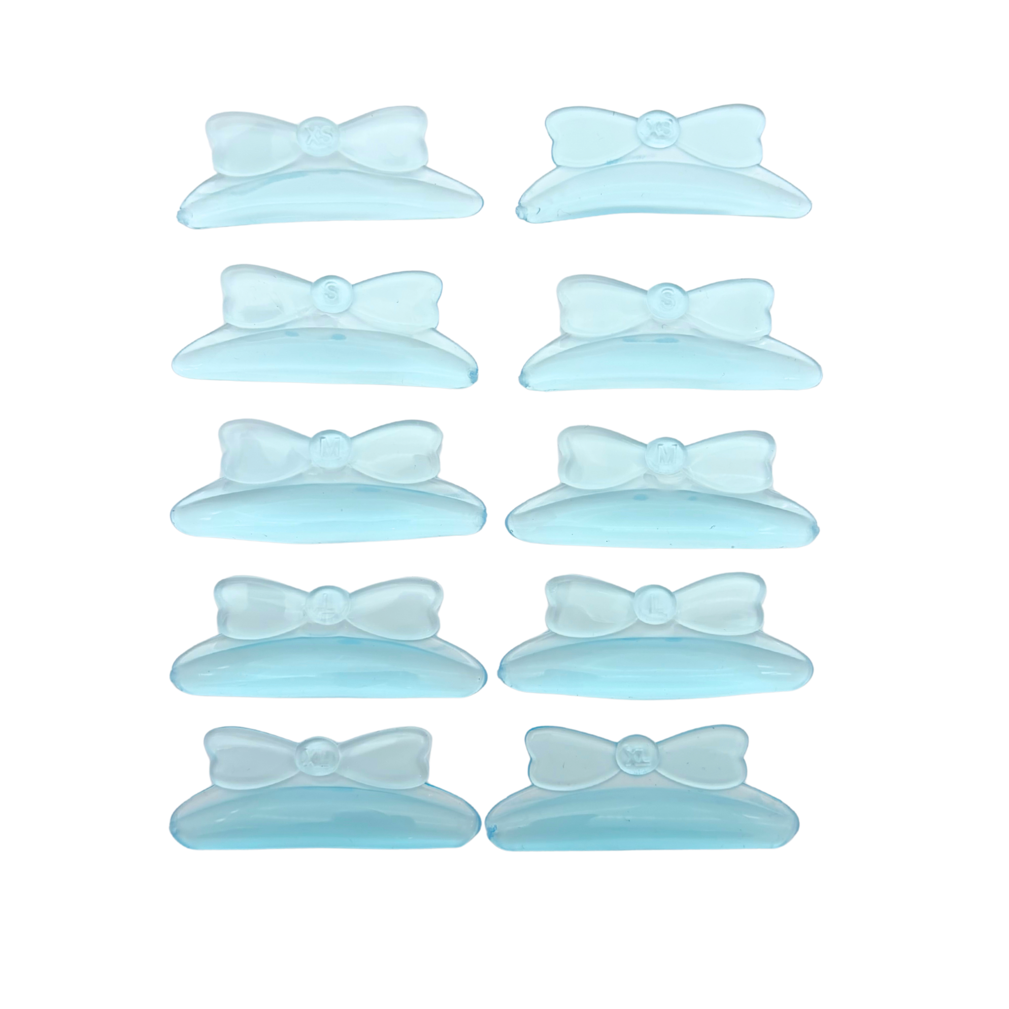 blue bow teardrop lifting pads