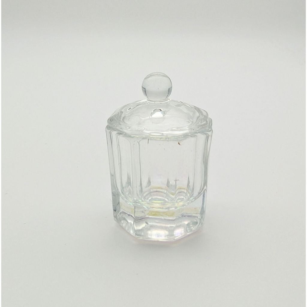 Dappen Glas mit Deckel