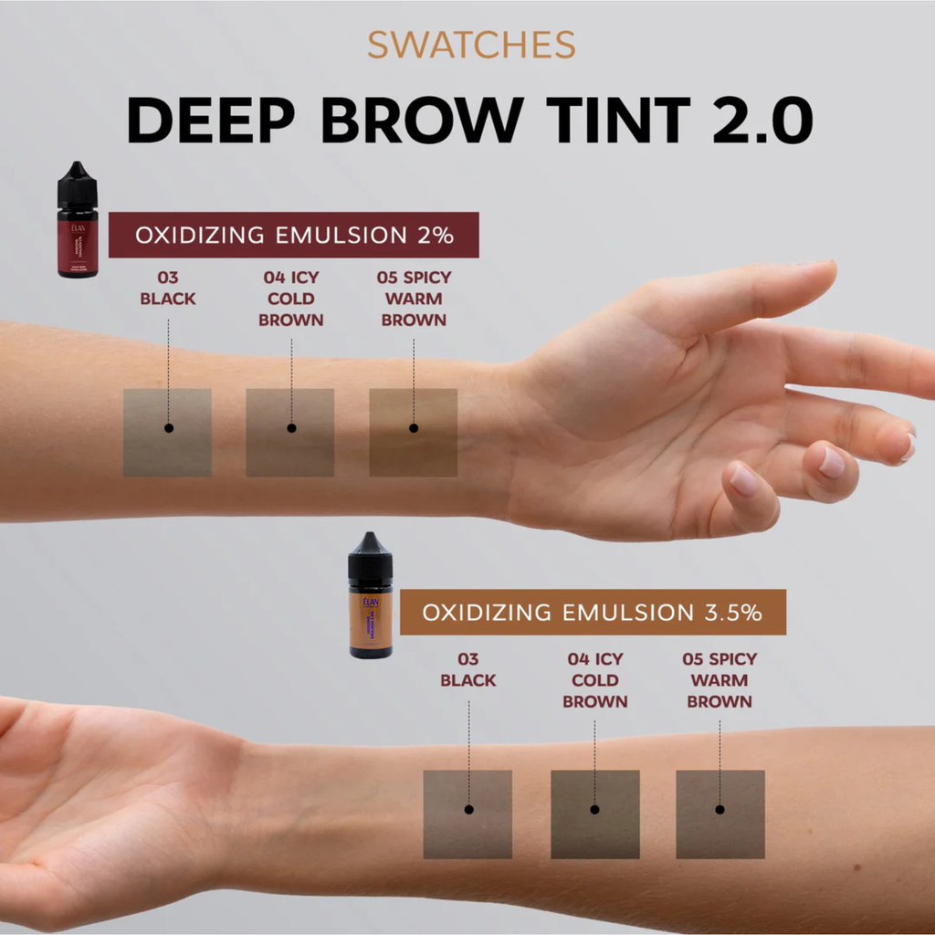 Elan Deep Brow Tint 2.0 Swatches