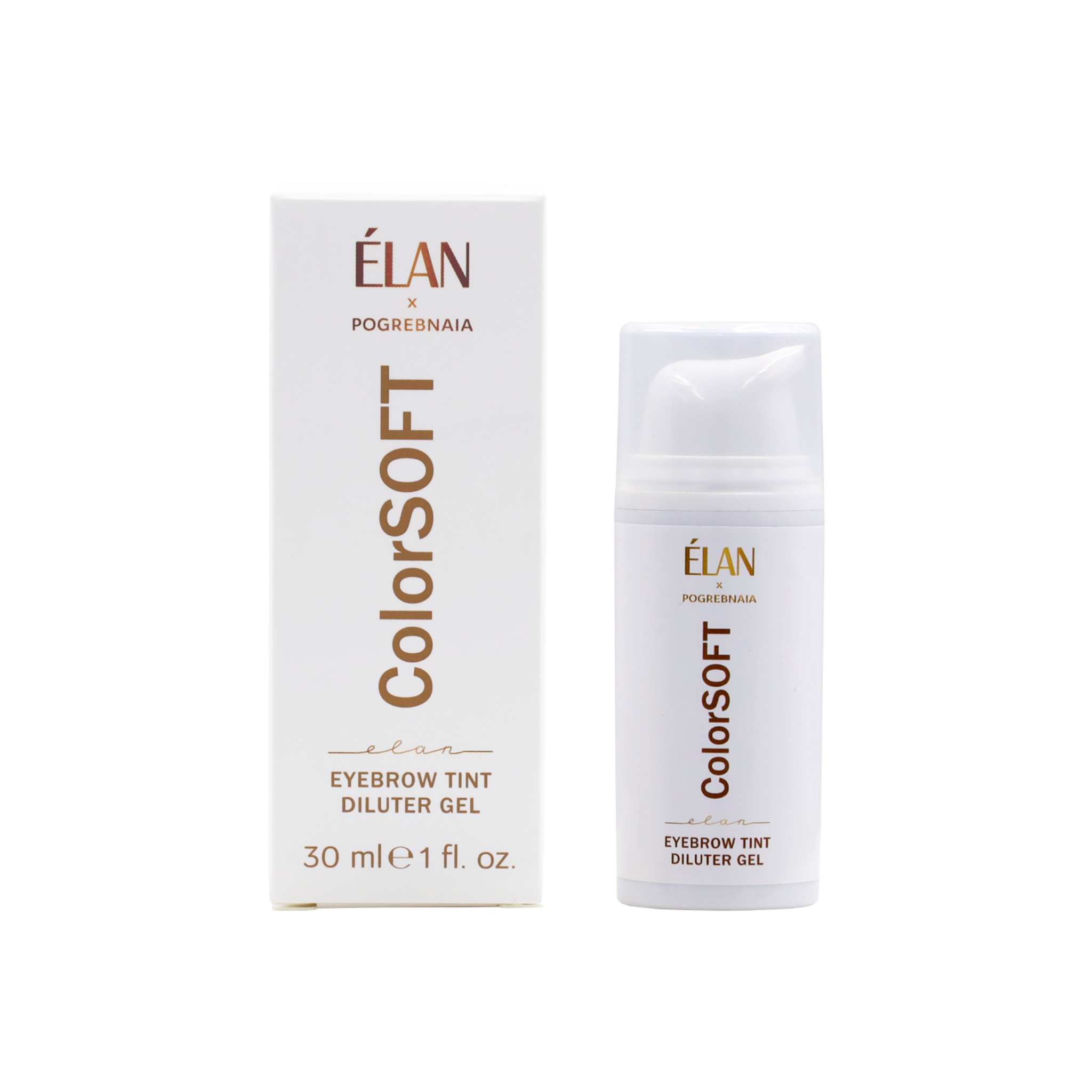 elan color soft eyebrow tint diluter gel