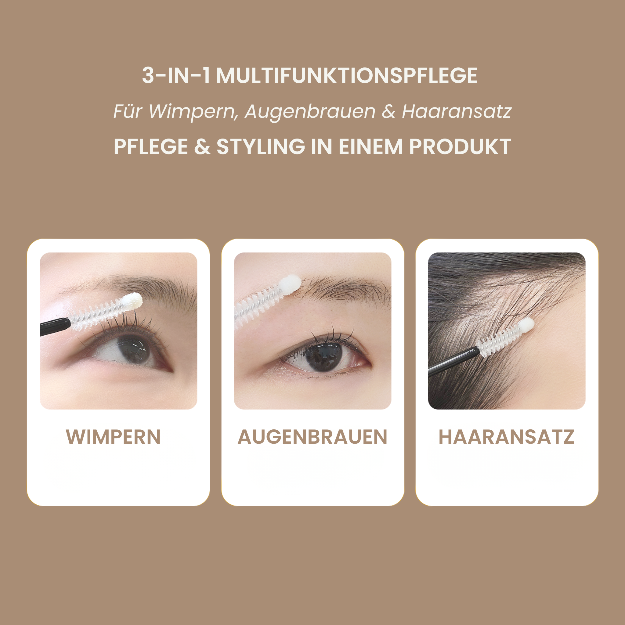 lash elixir 3in multifunktionspflege wimpern, augenbrauen haaransatz