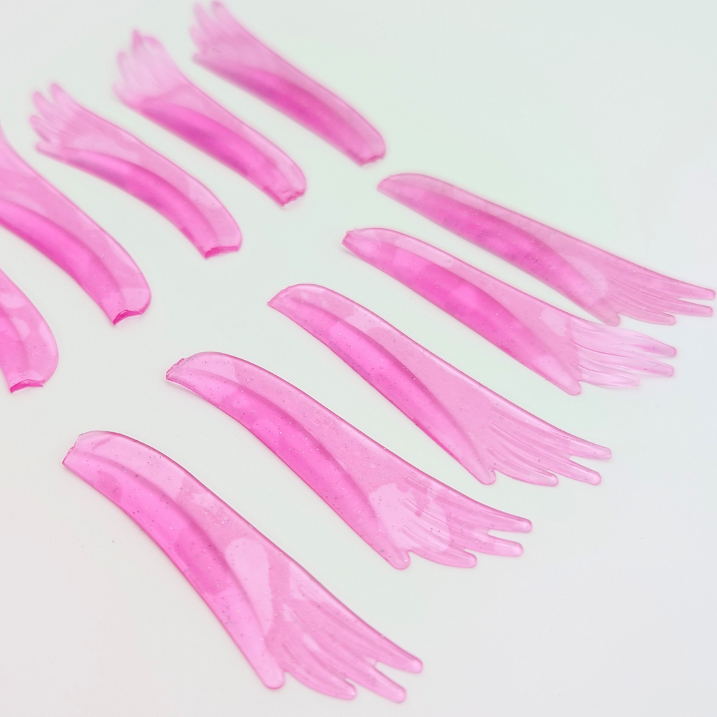 pink flat-round lifting pads set detail