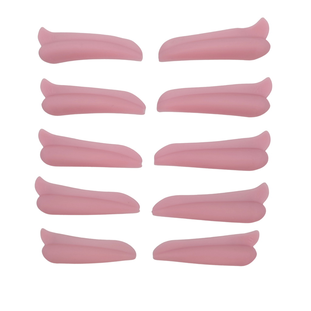 silicone collection - pink round lifting pads set
