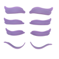 silicone collection - violet hybrid lifting pads set