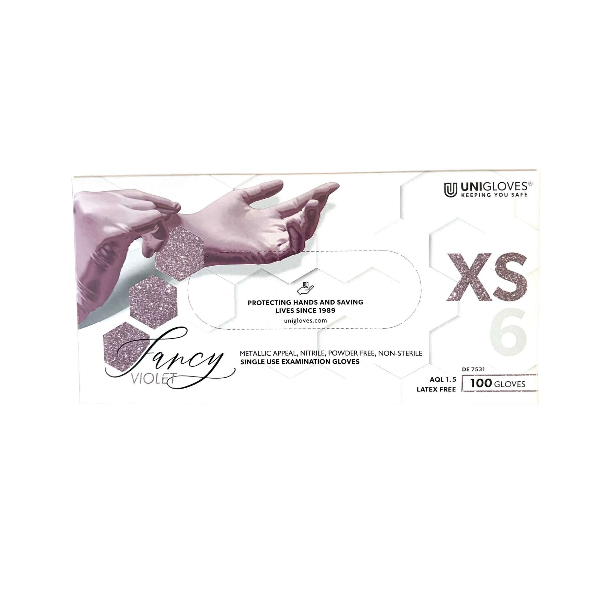 unigloves fancy violet einmalhandschuhe